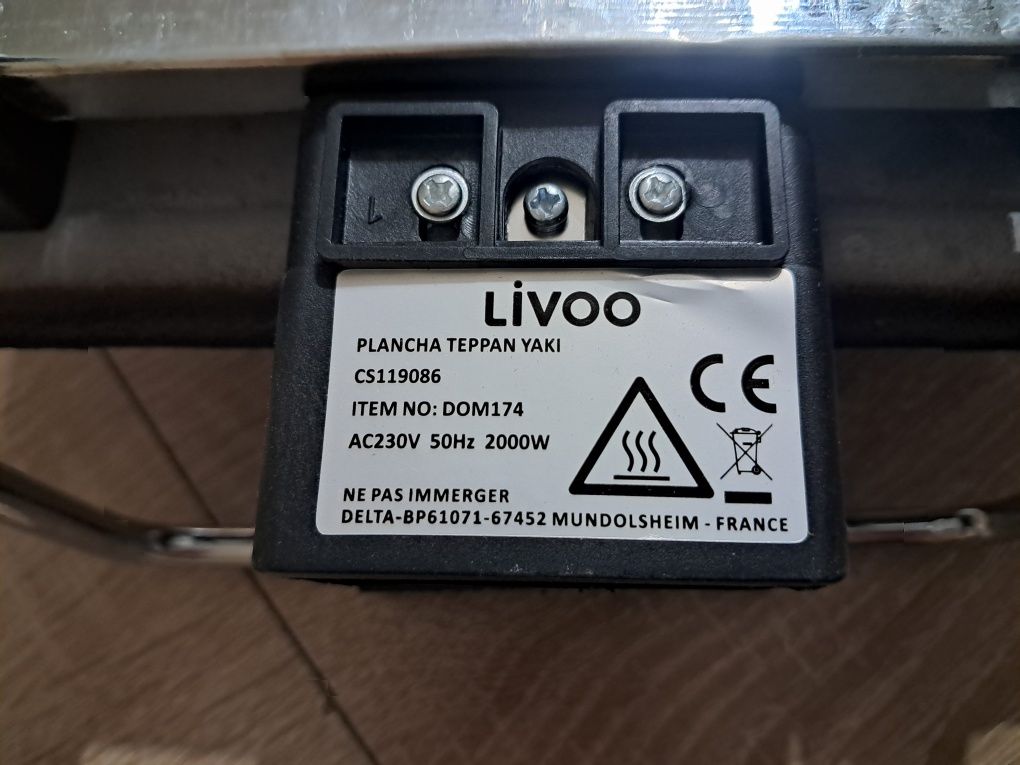 Grill Elektryczny do kontaktu Livo Plancha Teppan Yaki