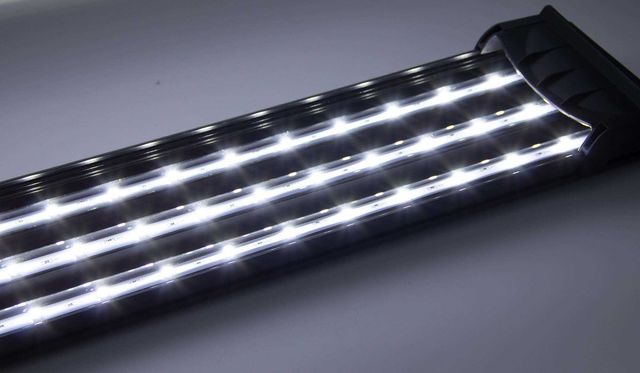 Oświetlenie, Belka, lampa aluminiowa LED - 90 cm dł - czarna LED