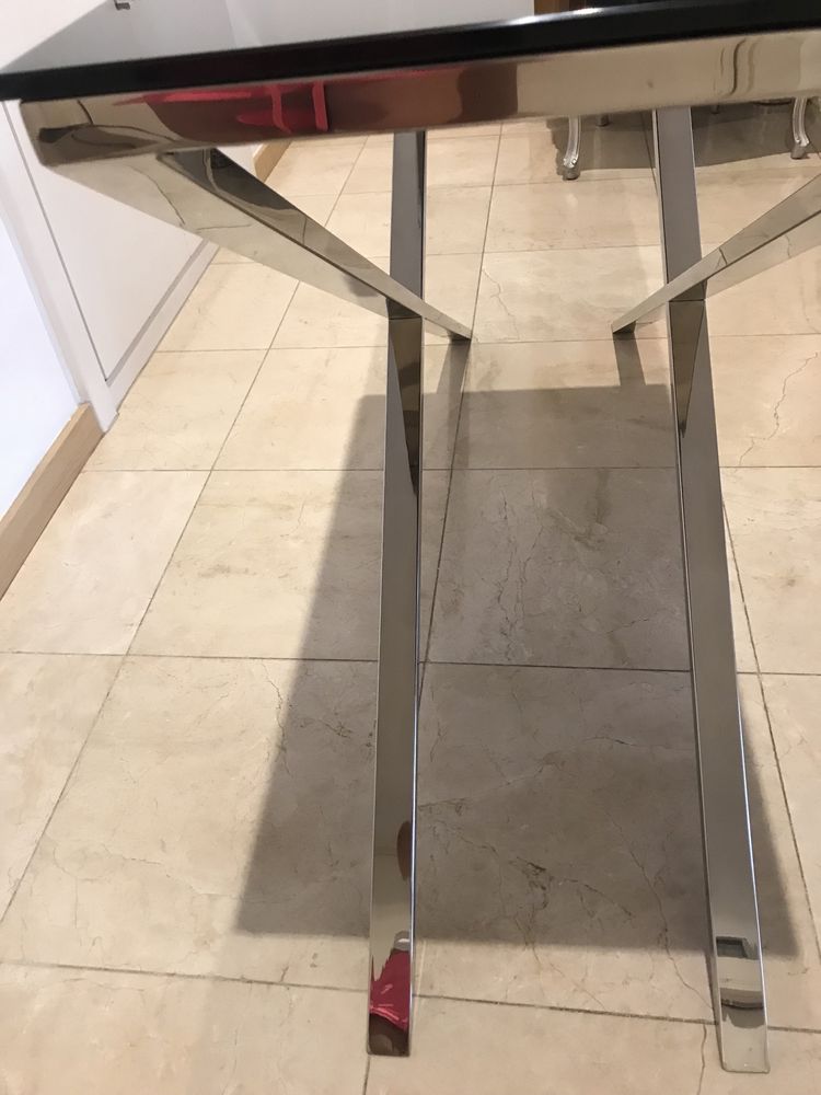 Mesa Vitralite e inox