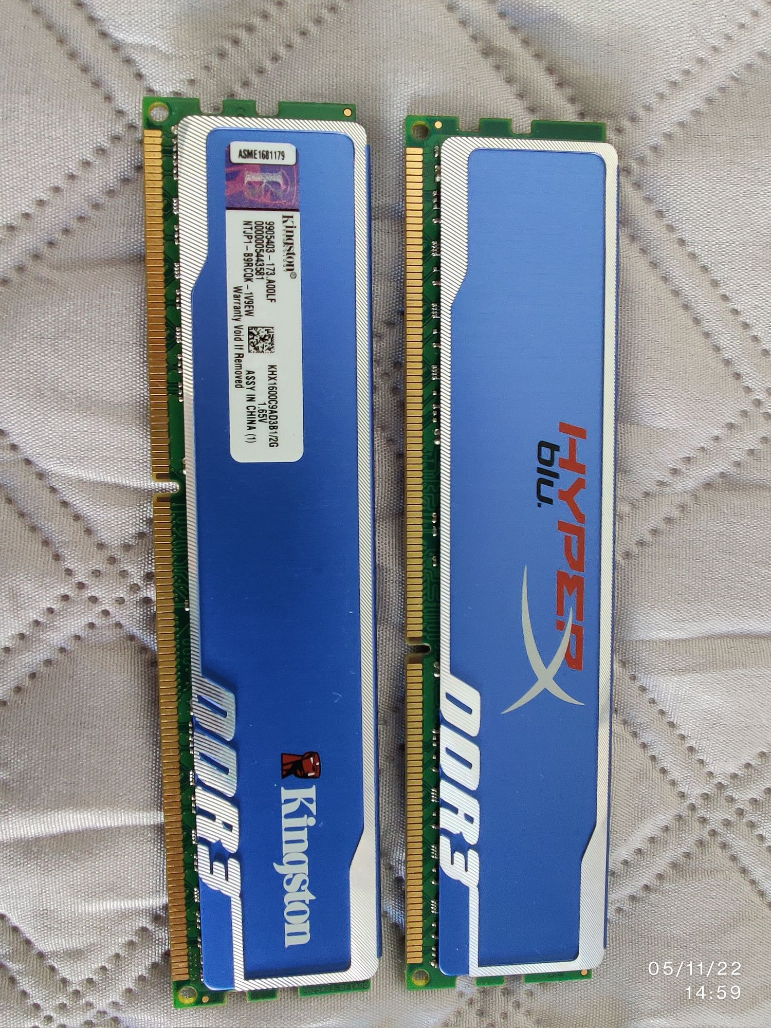 Memórias DDR 3 1600mhz  8+8+2+2gb