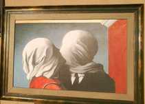Quadro The Lovers de René Magritte com moldura vendo ou troco