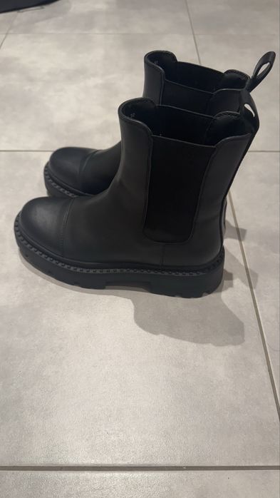 Жіночі чорні шкіряні челсі Negroni PRPY, 37 розмір