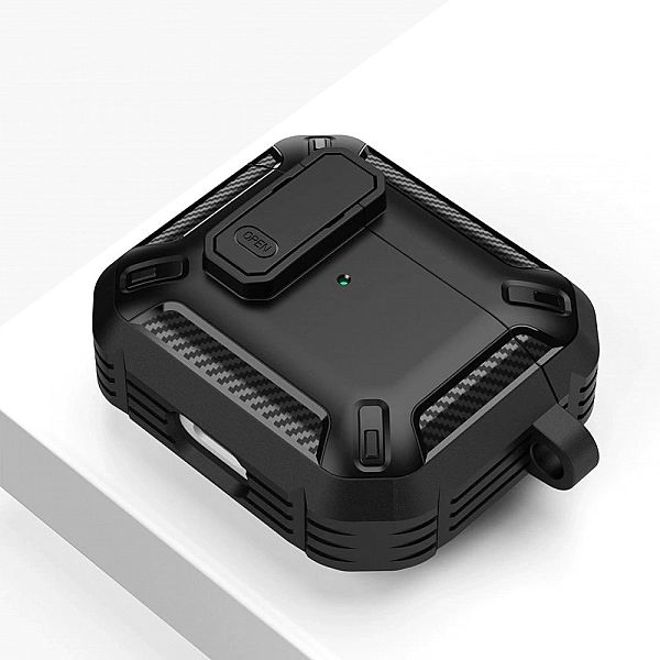 Etui Tech-Protect X-Carbo na AirPods Pro 1 / 2 - czarne