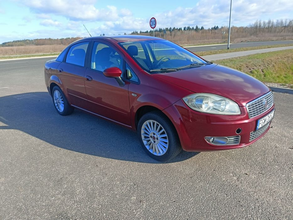 Fiat Linea 1.4T-jet 120KM 2008r. Klimatyzacja, Alufelgi