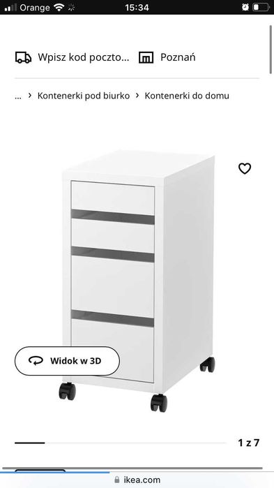 Nowa komoda nie rozpakowana