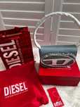 Torebka DIESEL 1DR jeans biała pudelko + drugi pasek zestaw