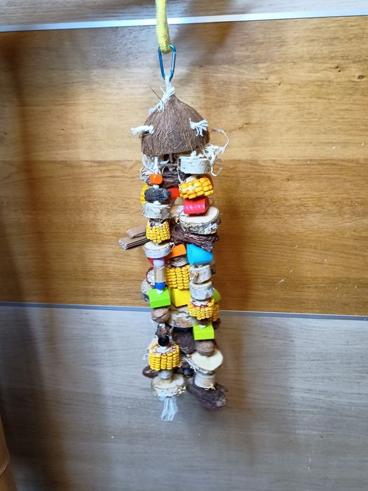 Duży Gryzak dla Papug – Ręcznie Robiony 55cm