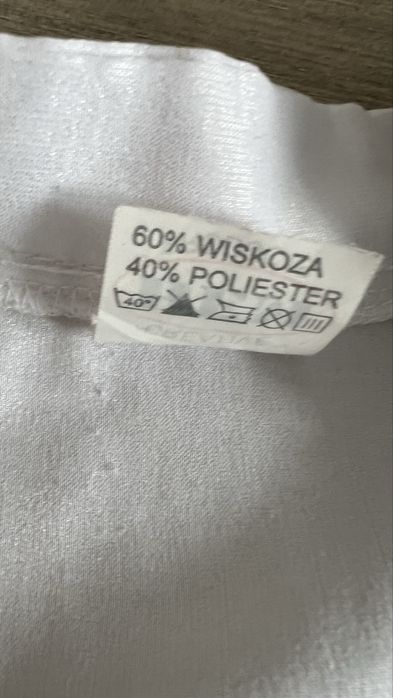 bluzka damsja tetro xxl biala z granatowymi wstawkami lato