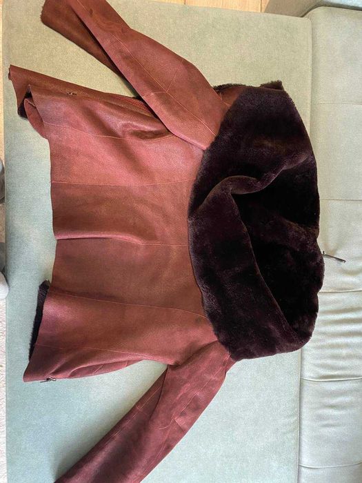 Жіноча дублянка з натурального хутра.Туреччина.Прекрасний стан,торг!