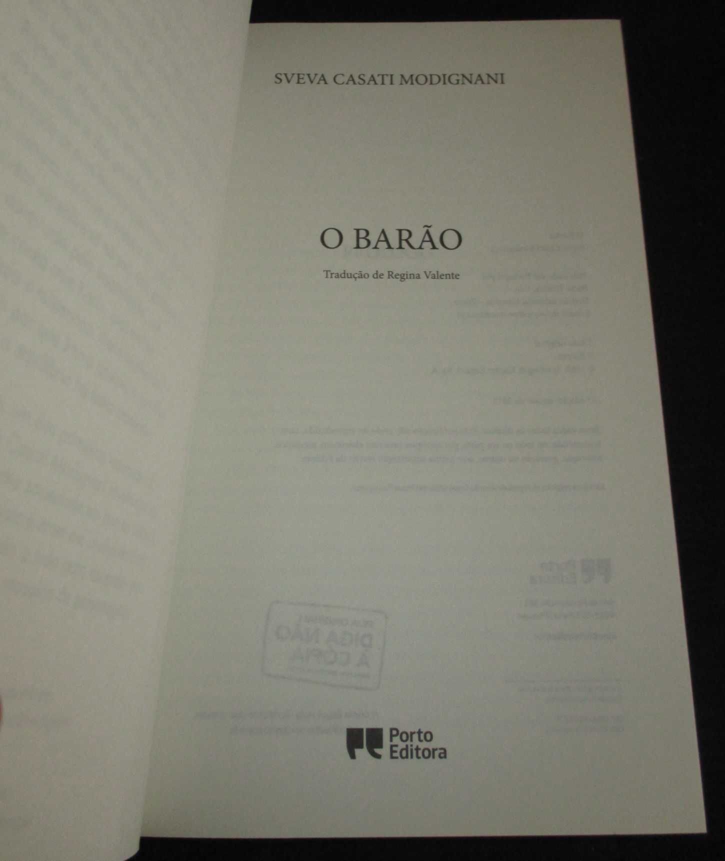 Livro O Barão Sveva Casati Modignani