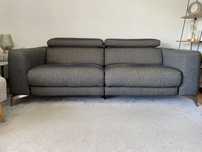 Sofa eletrico + encostos rebativeis (cinza escuro)