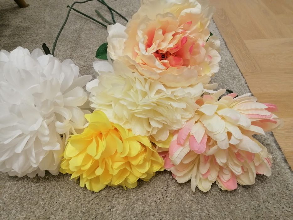 Chryzantemy duże, nowe 5 sztuk