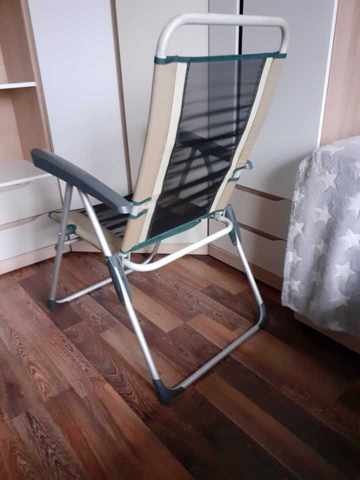 Krzesło kempingowe turystyczne z poduszką