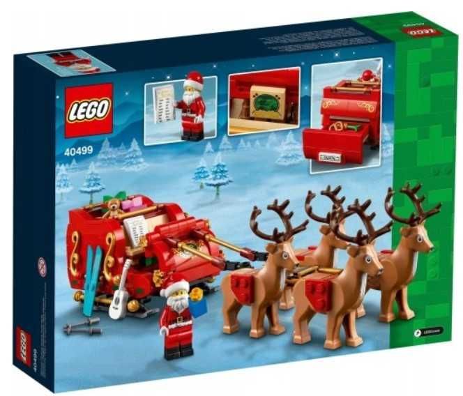 HIT! Klocki LEGO Marchandise 40499 Sanie Świętego Mikołaja prezent