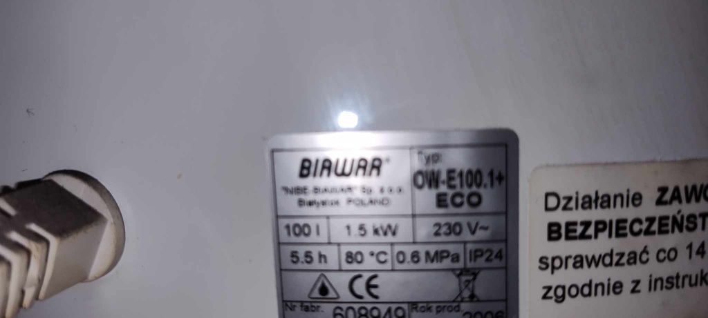 Termy biawar 80 litrów i 100 lirów
