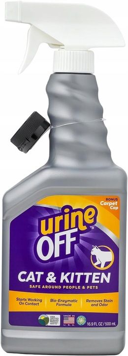 Urine Off Cat / Spray Usuwający Mocz Kotów, Neutralizator Zapachów / 5