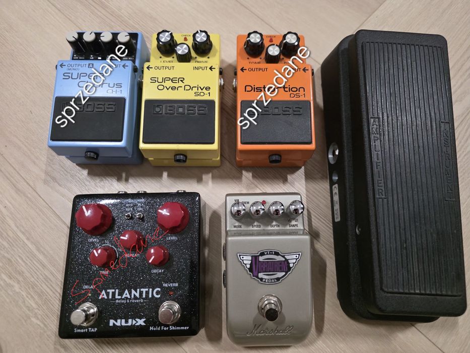 BOSS SD-1 i inne efekty gitarowe - wyprzedaż pedalboarda