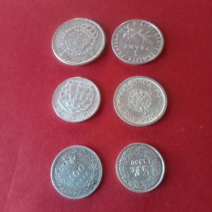 moedas em prata (6) varios paises