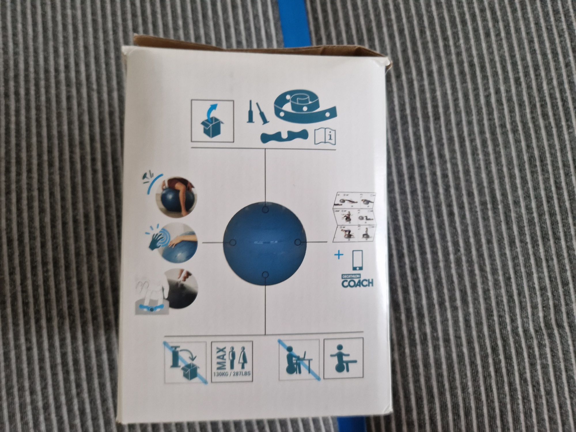 Piłka fitness Nyamba rozmiar 1 / 55 cm Decathlon nowa