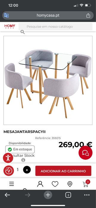 Mesa de Jantar Única nessa cor e com Cadeiras Pet Protect / EasyClean!