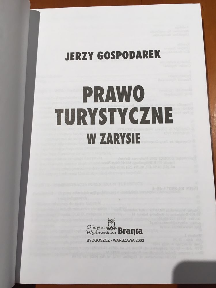 Prawo turystyczne w zarysie - Jerzy Gospodarek