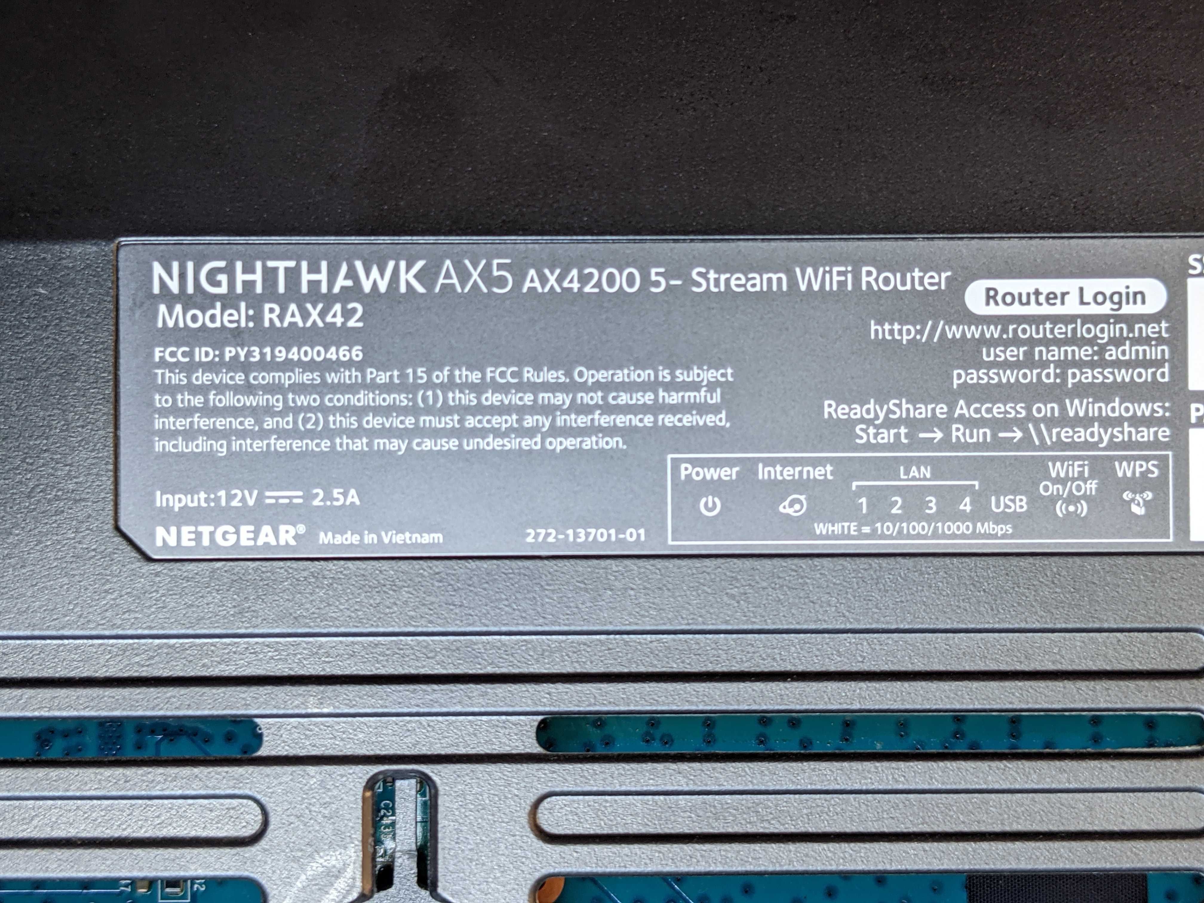 Netgear Nighthawk RAX42 WiFi 6