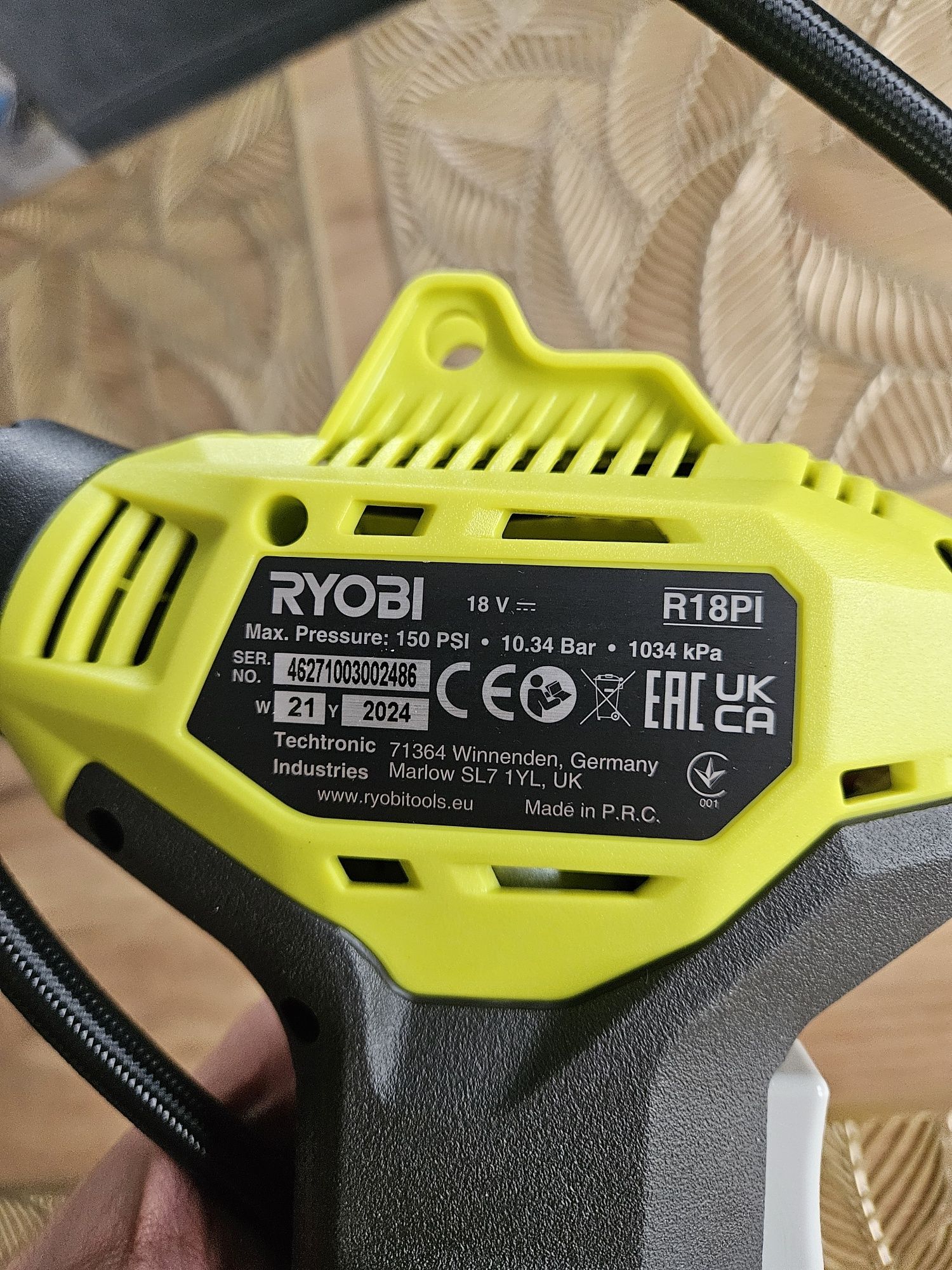 Ryobi kompresor r19pi nowy