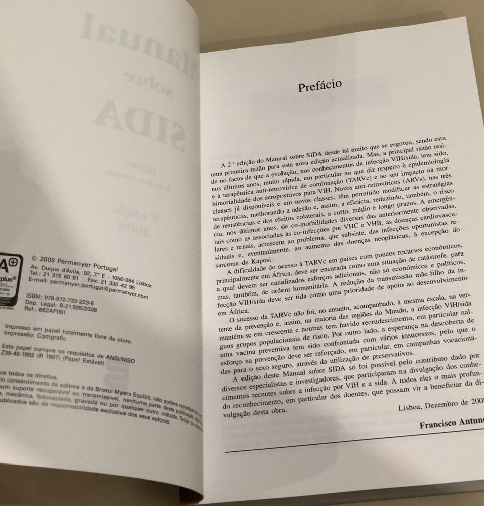 Manual sobre SIDA de Francisco Antunes