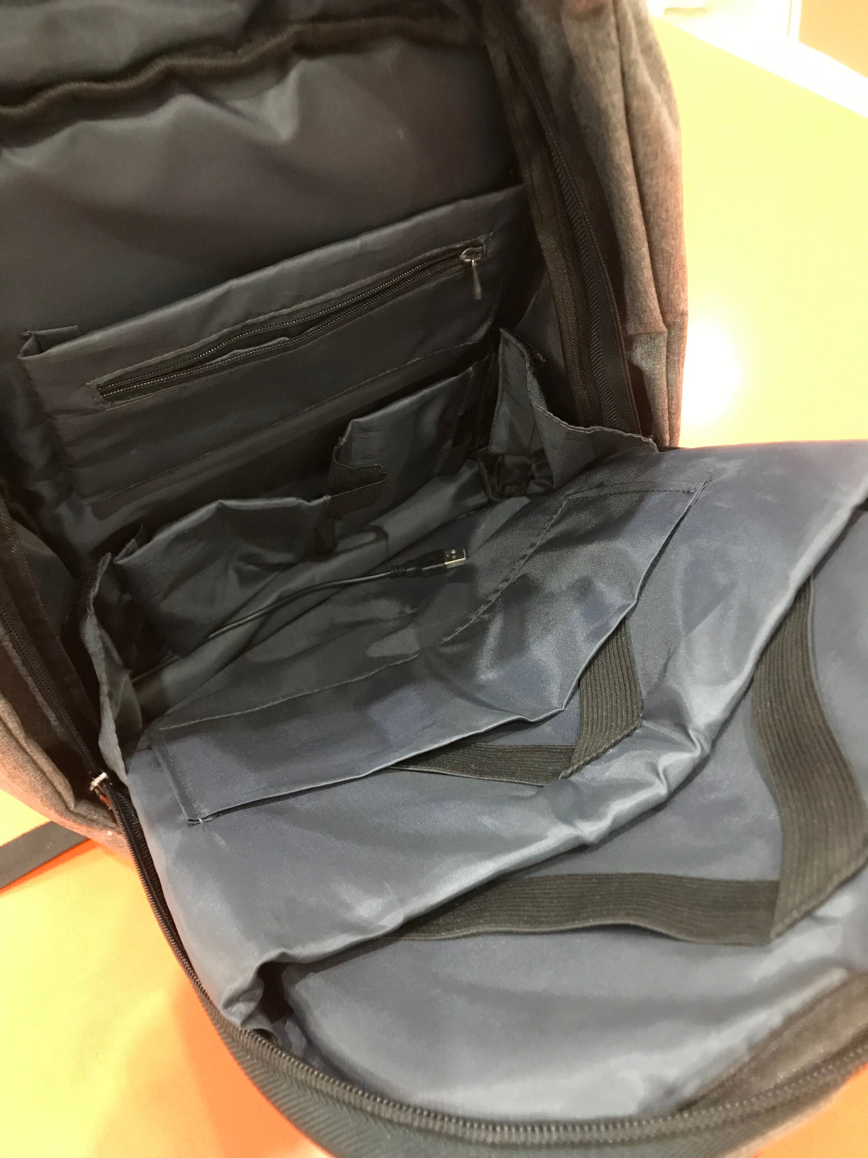 Mochila antirroubo para portátil de 15 polegadas, à prova de água