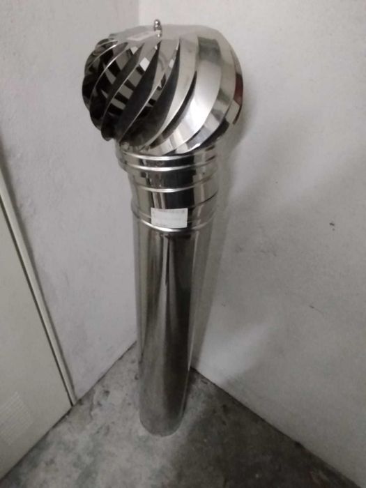 Girandola e tubo inox - 150mm