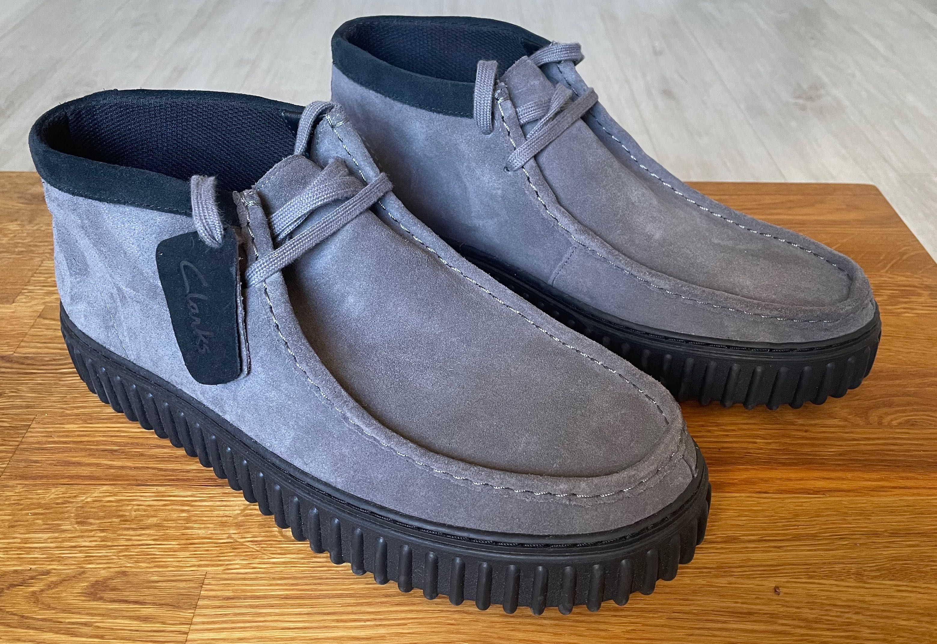 Clarks Torhill Hi- nowe ,szare buty-wkładka 29,7