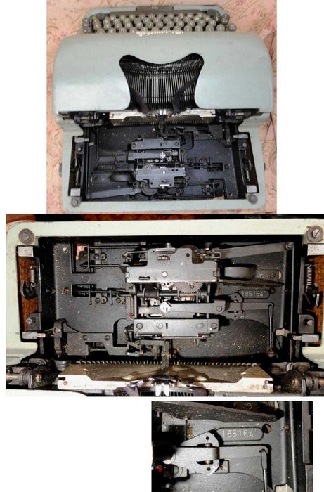 Друкарська машинка "Rheinmetall" GS2894 1950-х років (без каретки)