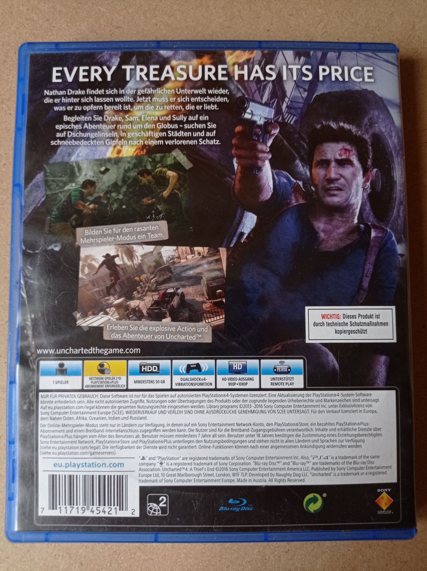 Uncharted 4 PlayStation 4 Ps4
