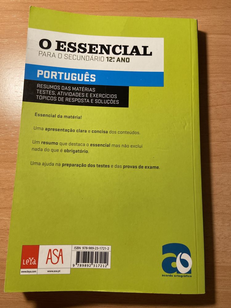 O essencial para o secundário 12° ano - Português