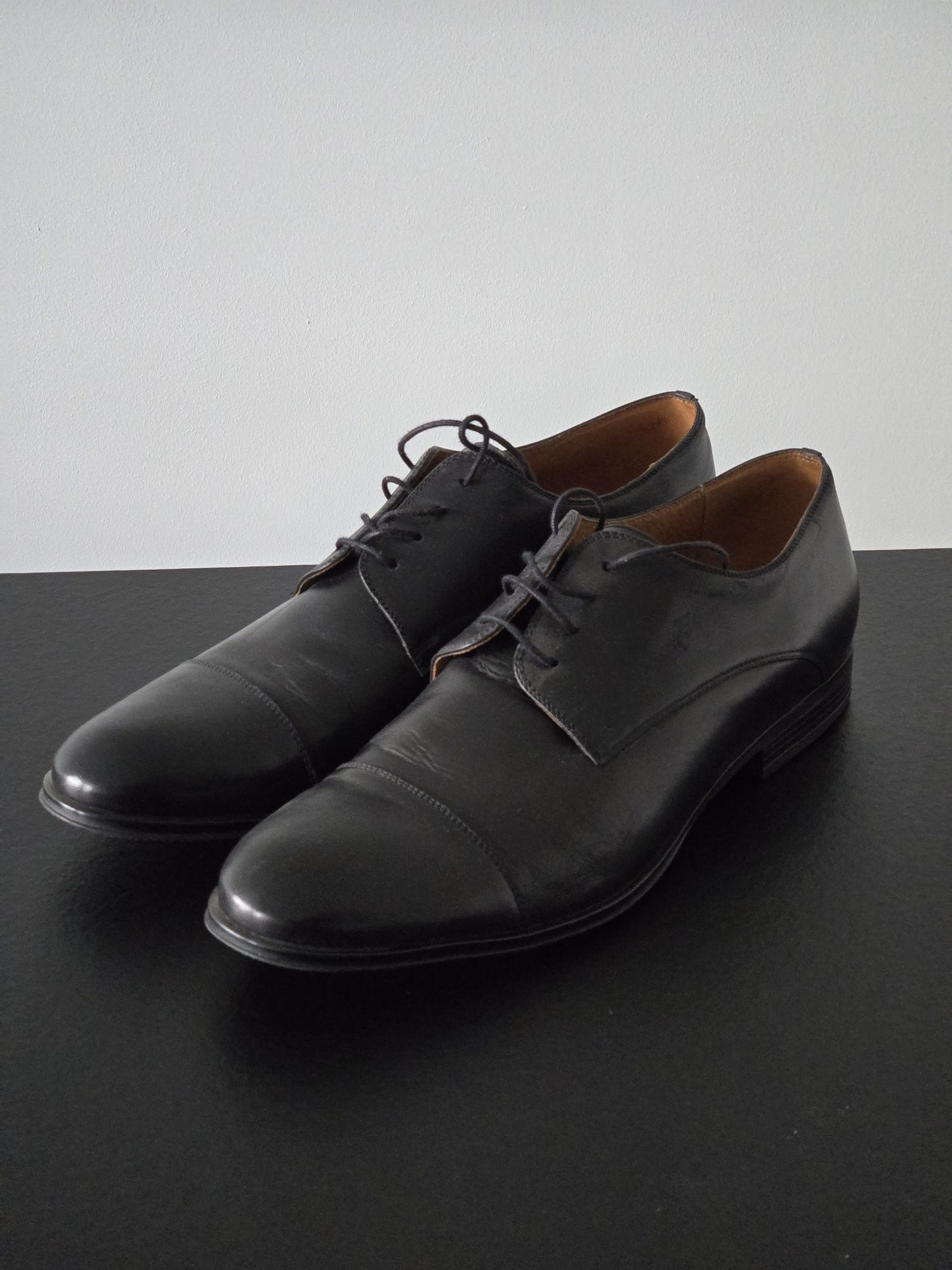 Czarne Półbuty eleganckie Bytom R 45