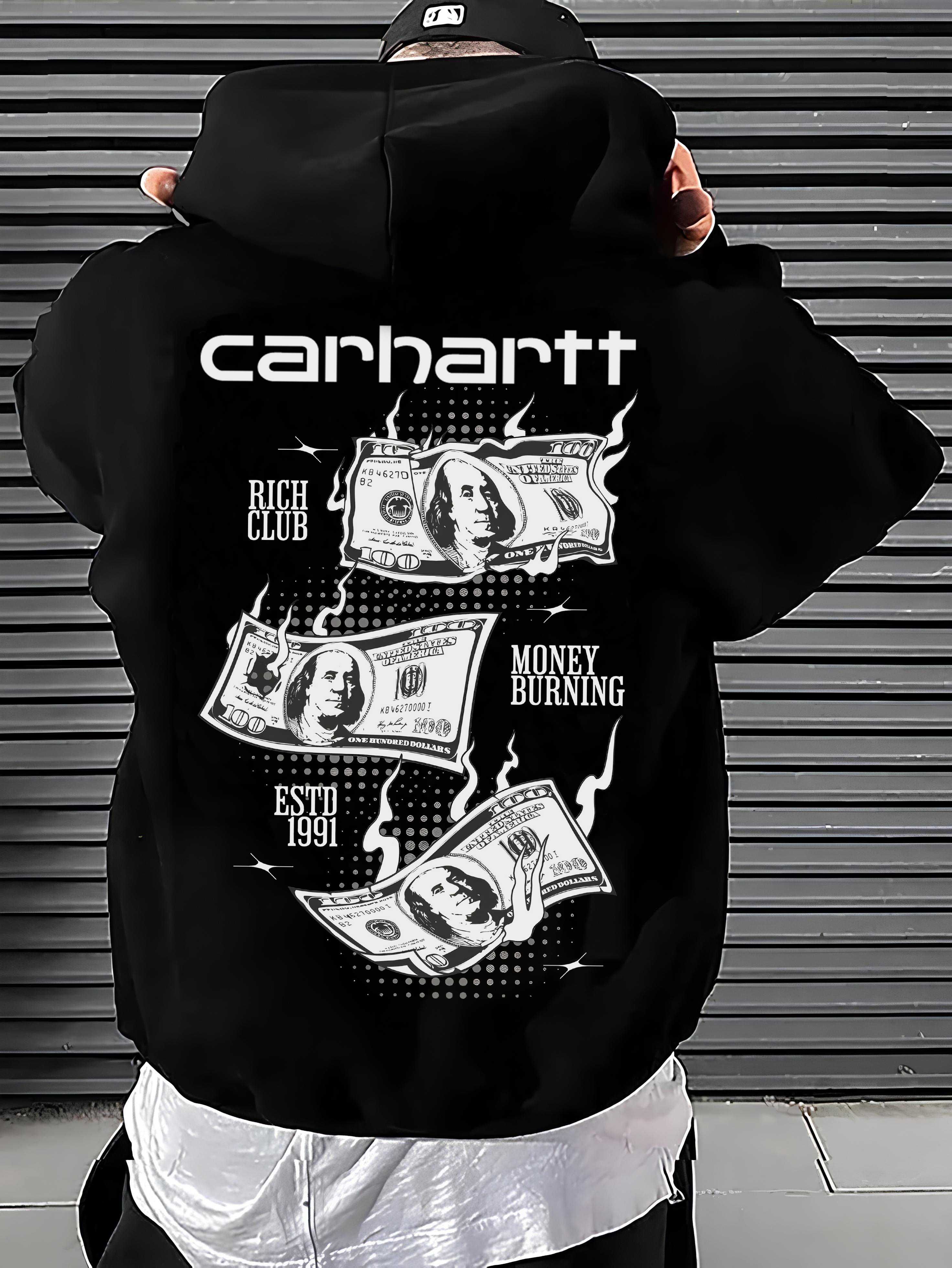 HAUNTED Carhartt ‣ Новое Худи Кархарт ‣ XS S M L XL ‣ BIG Лого Принт