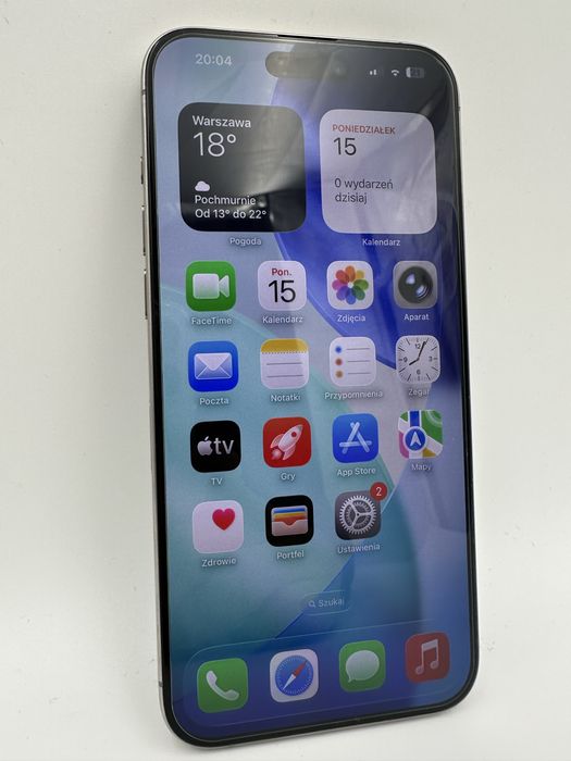 iphone 15 Pro Max - 89% - Natura Tytan - Stan Bardzo dobry - Gw. Rozru