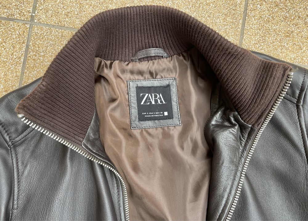 ZARA - męska kurtka skóra naturalna