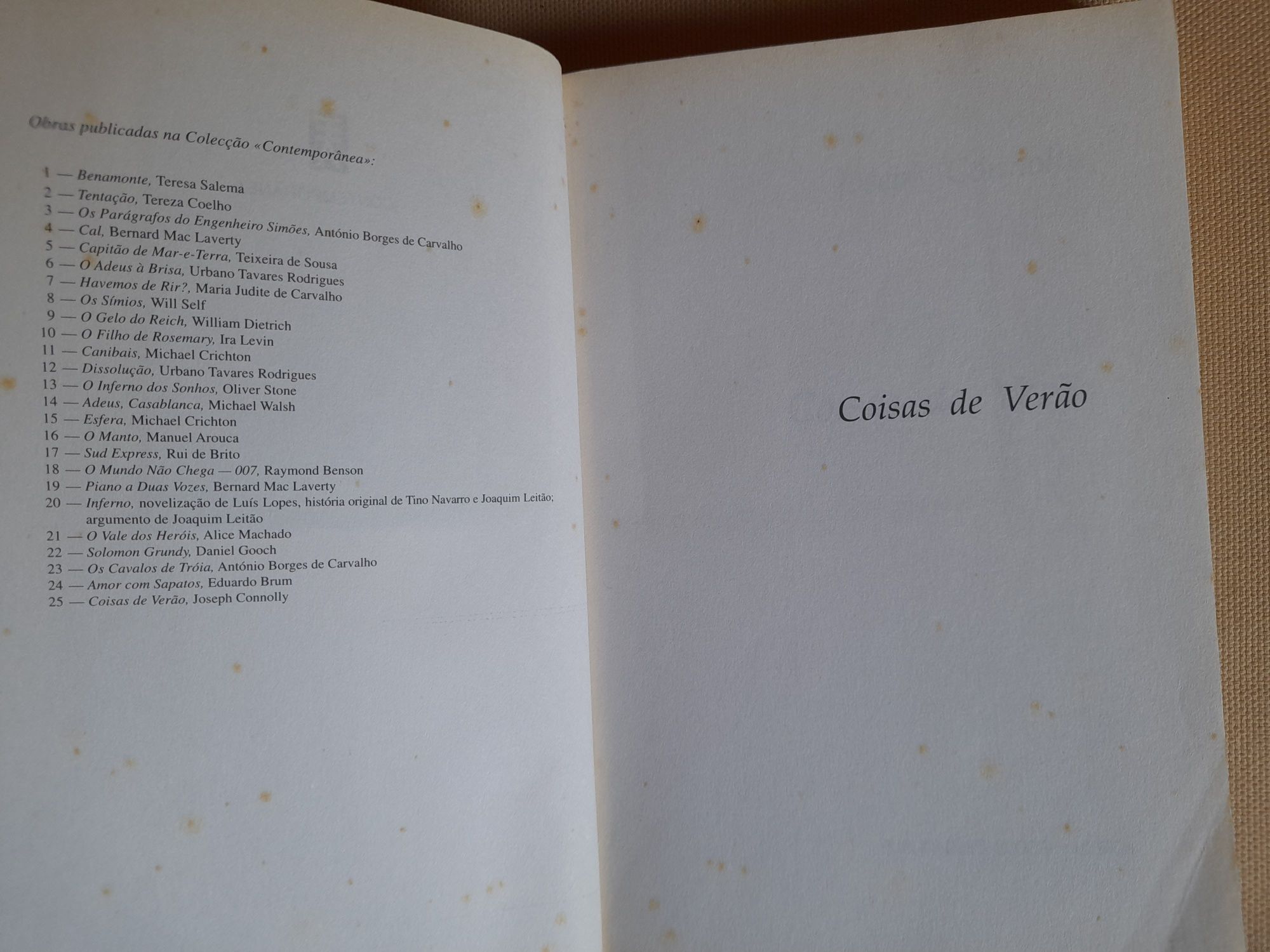 "Coisas de Verão" Joseph Connolly