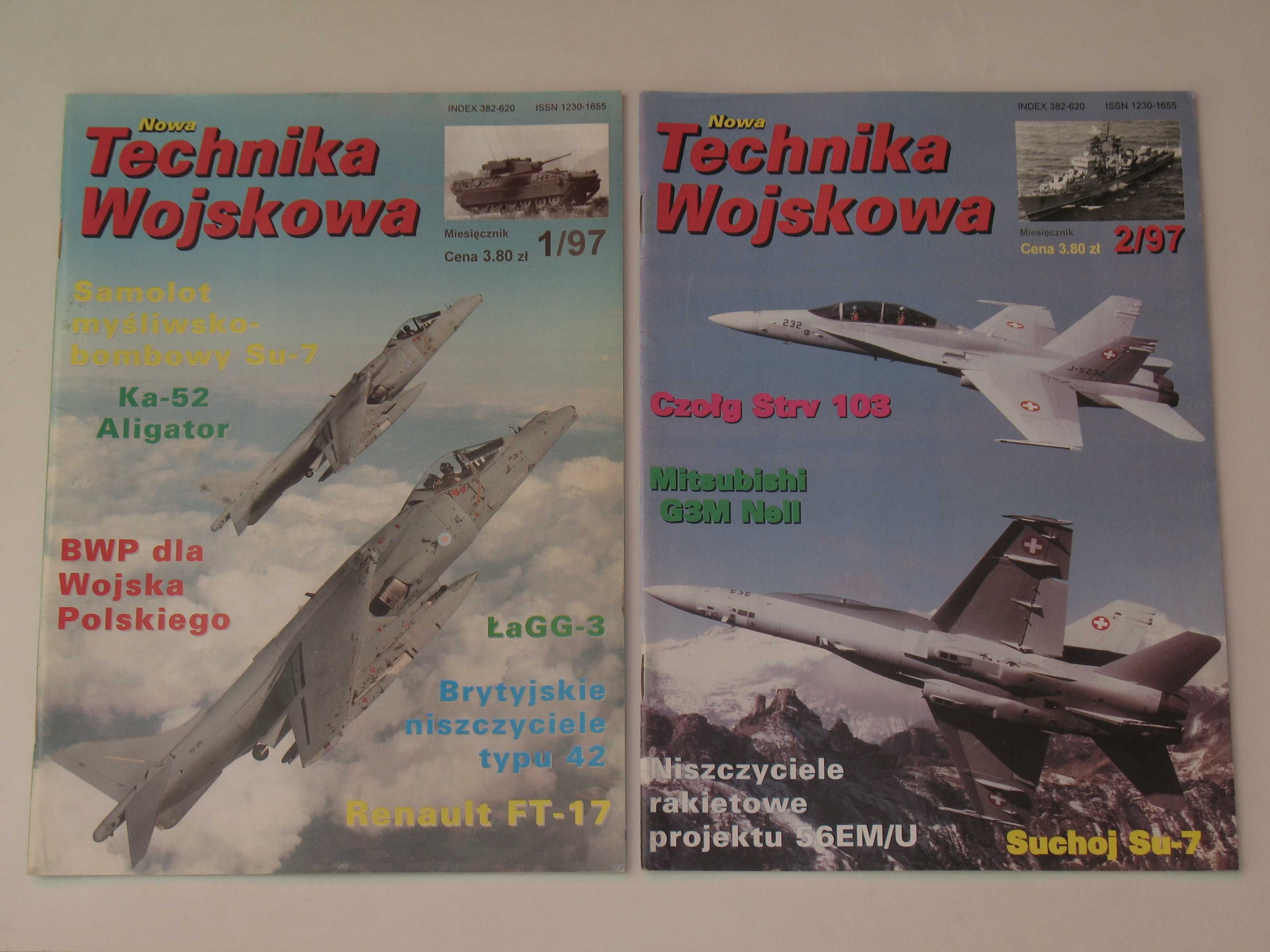 Technika Wojskowa numery: 1-2, 4-6 i 8-12, rocznik 1997