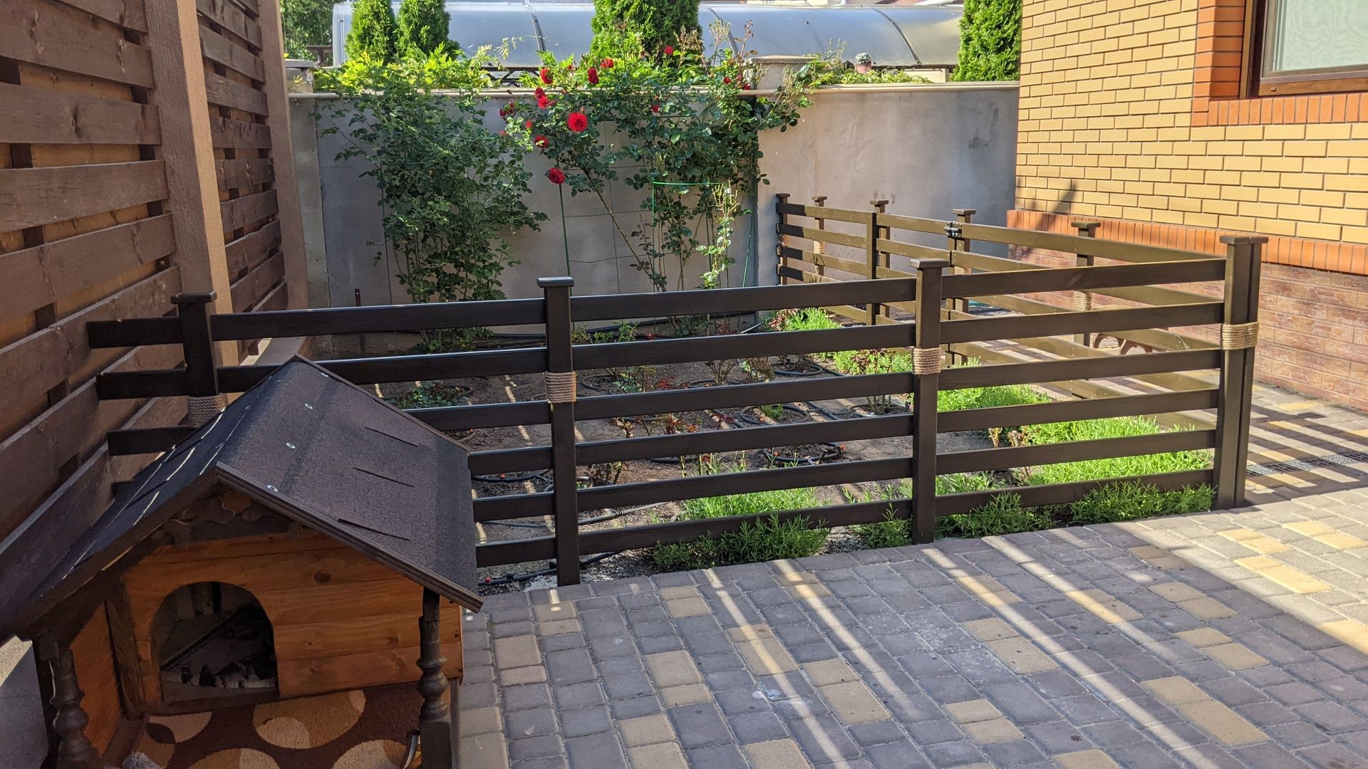 Забор деревянный декоративный заборчик садовый  оградка