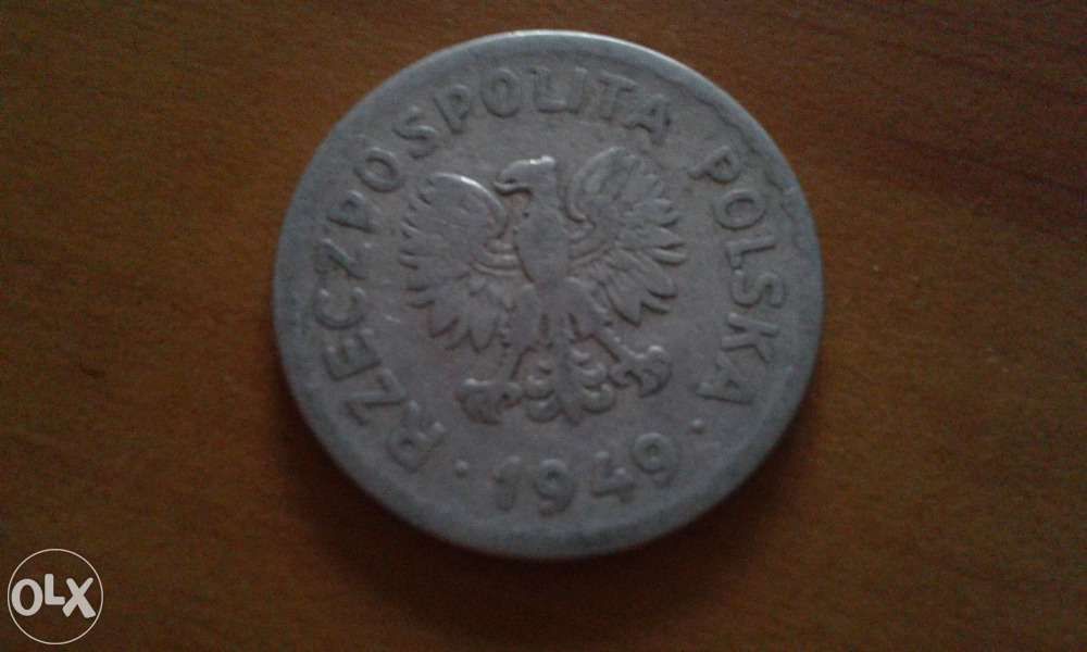 Moneta PRL 1 zł 1949