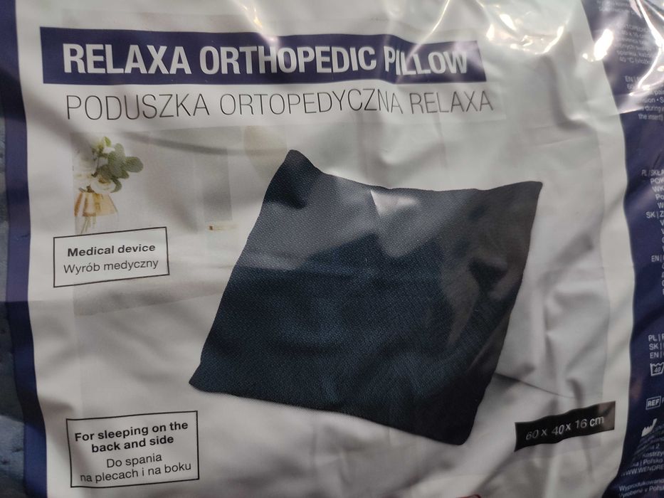 Poduszka ortopedyczna relacja smukee granatowa