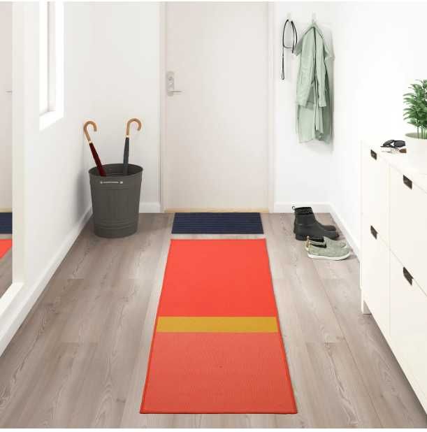 Ikea Grästed Dywan dywanik  chodnik  POMARANCZOWY