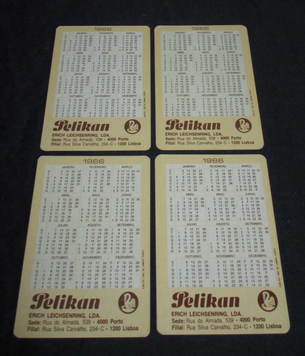 Calendários Pelikan Anos 80