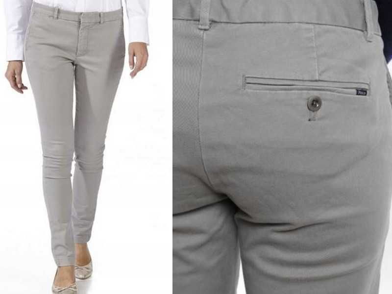 Polo Ralph Lauren beżowe brooke skinny chino
