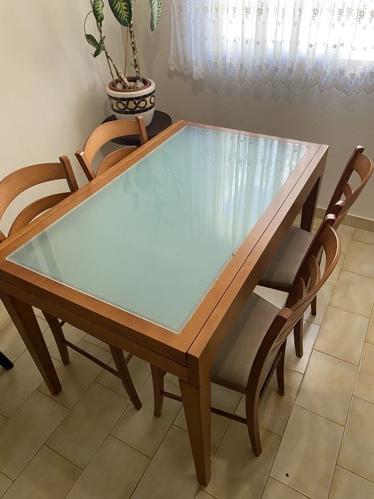 Mesa madeira extensivel