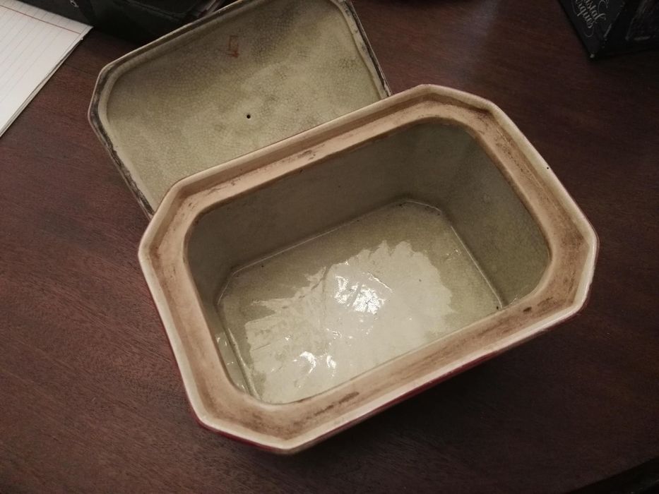 Terrina cerâmica decorativa NOVA 18x13cm, 13cm altura