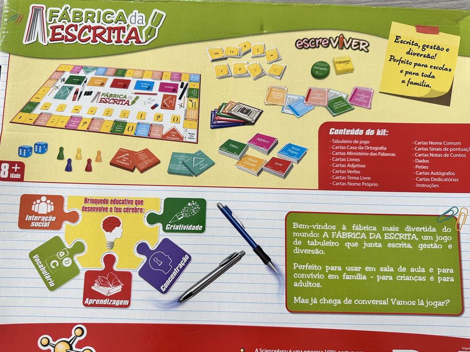 Jogo de Tabuleiro Science4you: Fábrica da Escrita