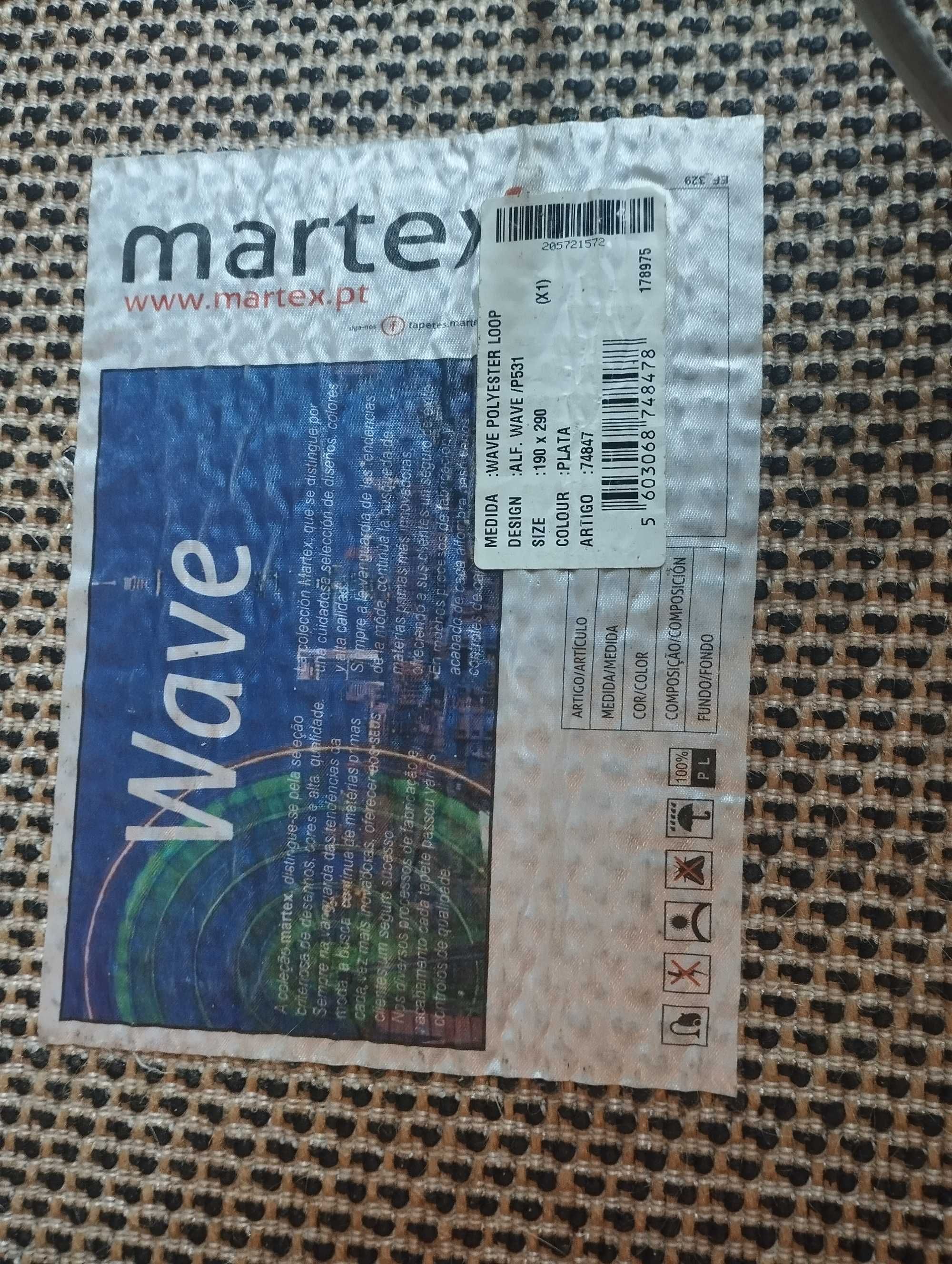 Conjunto de 2 tapetes de pêlo médio/alto- coleção Wave